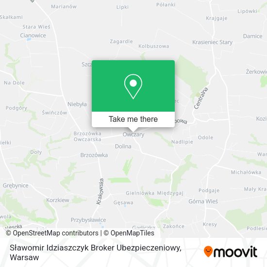 Sławomir Idziaszczyk Broker Ubezpieczeniowy map