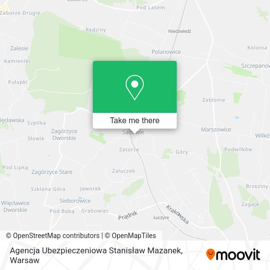 Agencja Ubezpieczeniowa Stanisław Mazanek map