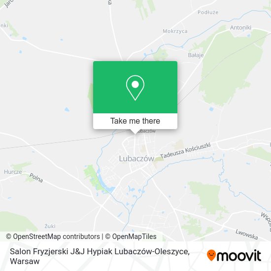 Salon Fryzjerski J&J Hypiak Lubaczów-Oleszyce map