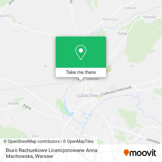 Biuro Rachunkowe Licencjonowane Anna Machowska map