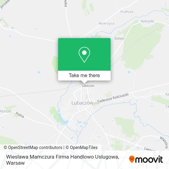 Wieslawa Mamczura Firma Handlowo Uslugowa map