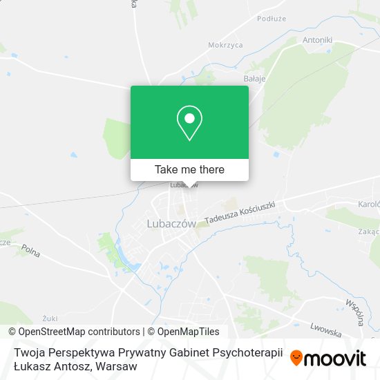 Карта Twoja Perspektywa Prywatny Gabinet Psychoterapii Łukasz Antosz