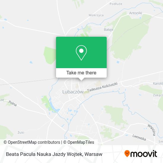 Beata Pacuła Nauka Jazdy Wojtek map