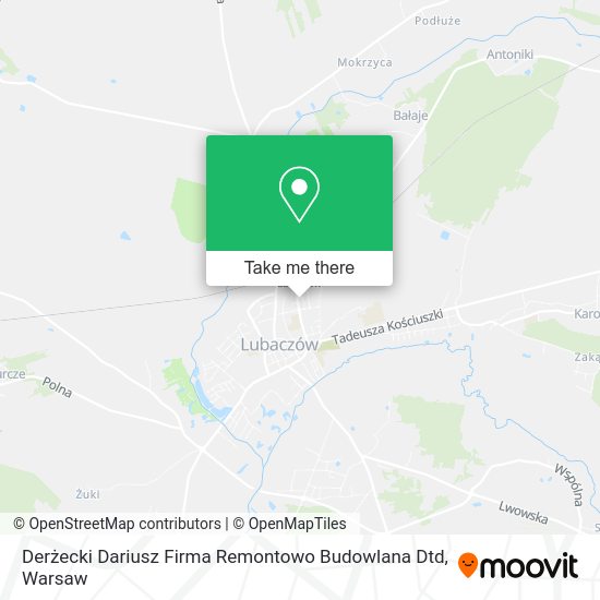 Derżecki Dariusz Firma Remontowo Budowlana Dtd map