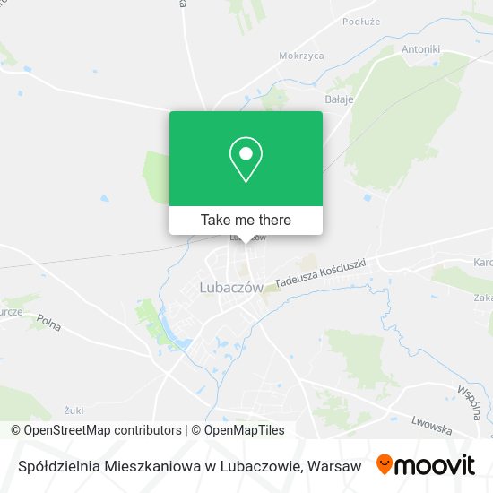 Spółdzielnia Mieszkaniowa w Lubaczowie map