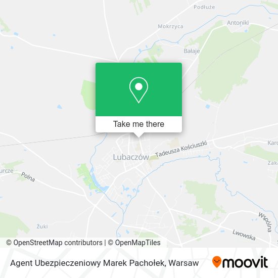 Agent Ubezpieczeniowy Marek Pachołek map