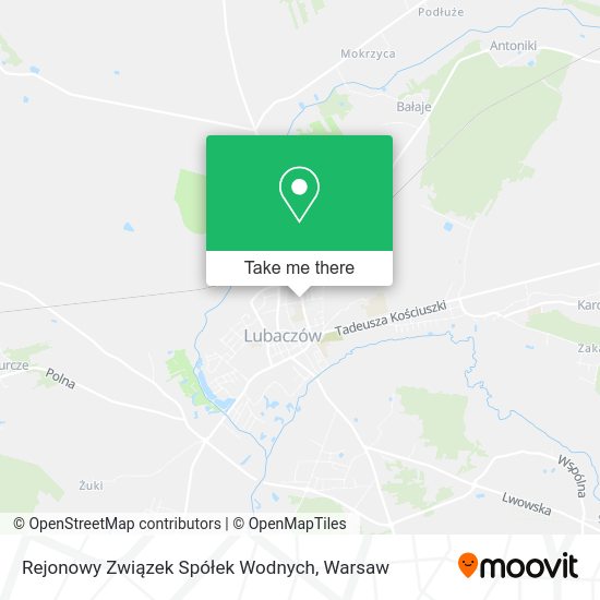 Rejonowy Związek Spółek Wodnych map