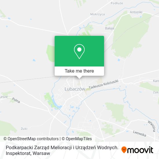 Podkarpacki Zarząd Melioracji i Urządzeń Wodnych. Inspektorat map