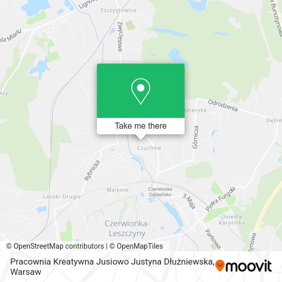 Pracownia Kreatywna Jusiowo Justyna Dłużniewska map