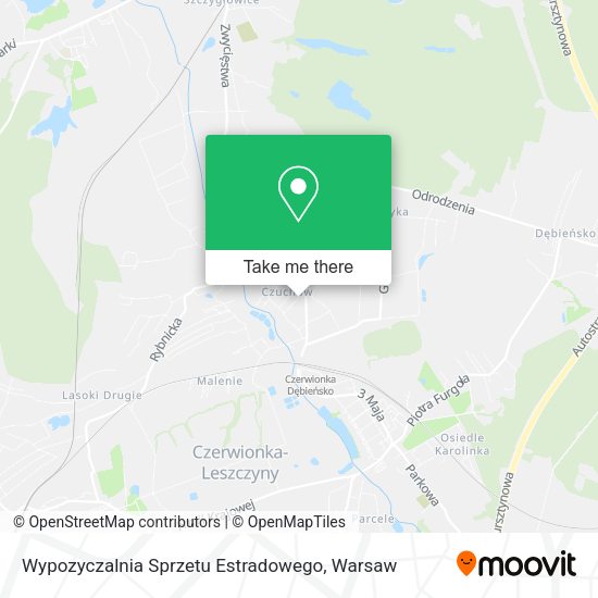 Wypozyczalnia Sprzetu Estradowego map