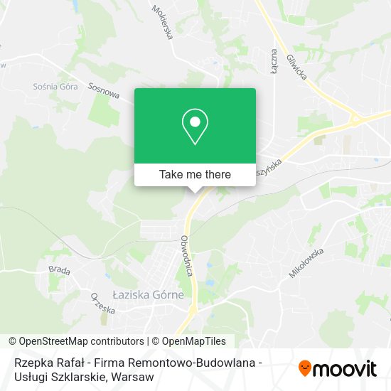 Rzepka Rafał - Firma Remontowo-Budowlana - Usługi Szklarskie map