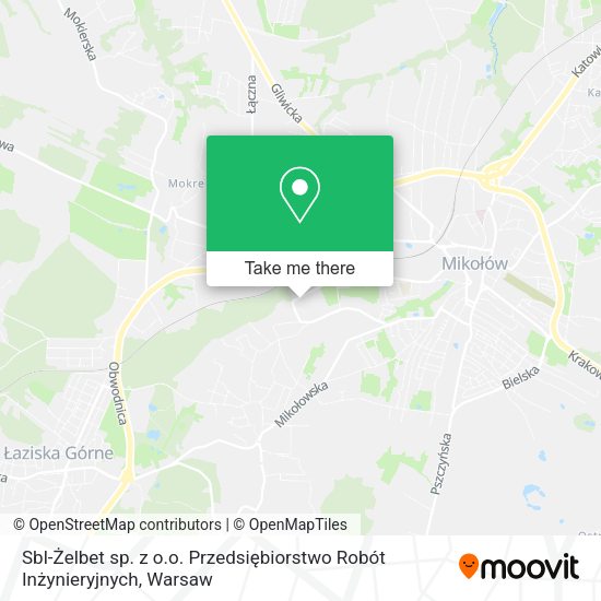 Sbl-Żelbet sp. z o.o. Przedsiębiorstwo Robót Inżynieryjnych map