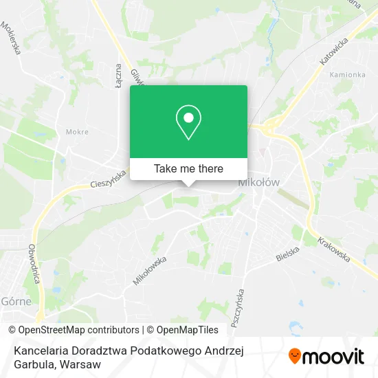 Kancelaria Doradztwa Podatkowego Andrzej Garbula map
