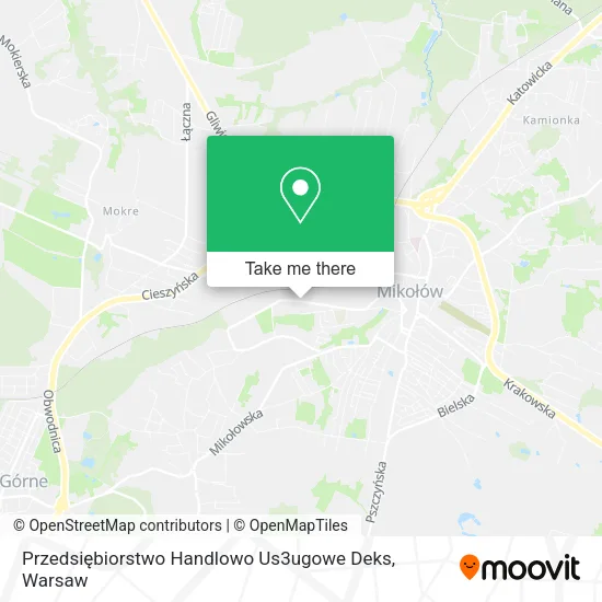 Przedsiębiorstwo Handlowo Us3ugowe Deks map