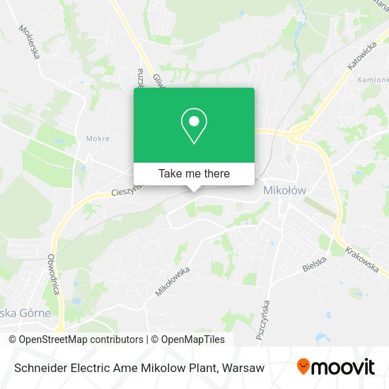 Schneider Electric Ame Mikolow Plant map