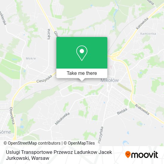 Uslugi Transportowe Przewoz Ladunkow Jacek Jurkowski map