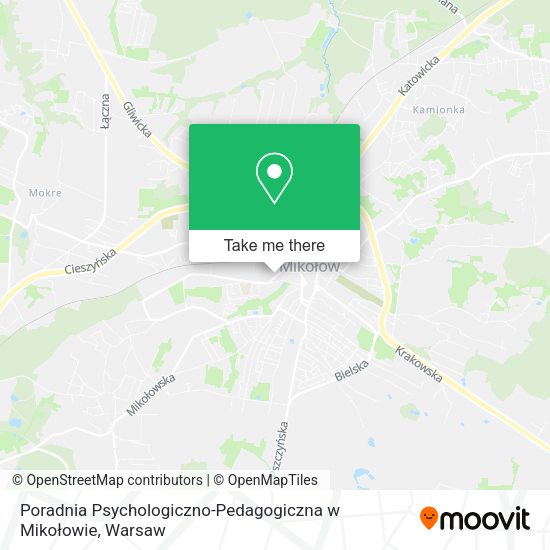 Poradnia Psychologiczno-Pedagogiczna w Mikołowie map