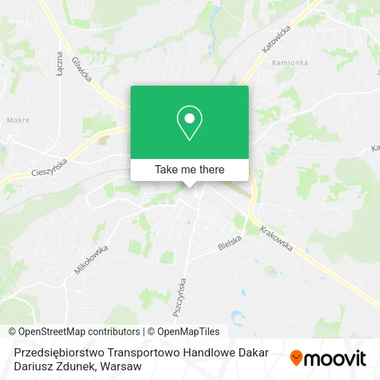 Карта Przedsiębiorstwo Transportowo Handlowe Dakar Dariusz Zdunek