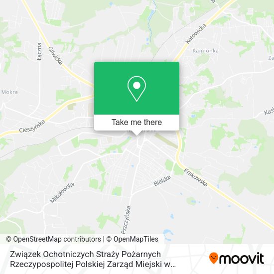 Związek Ochotniczych Straży Pożarnych Rzeczypospolitej Polskiej Zarząd Miejski w Mikołowie map