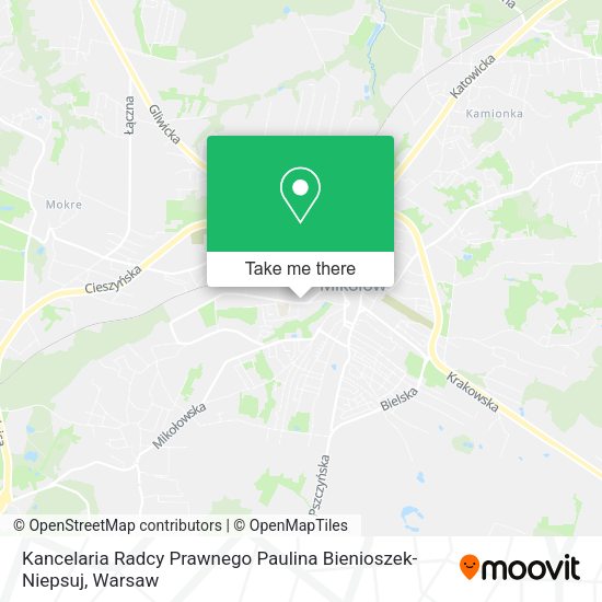 Kancelaria Radcy Prawnego Paulina Bienioszek-Niepsuj map