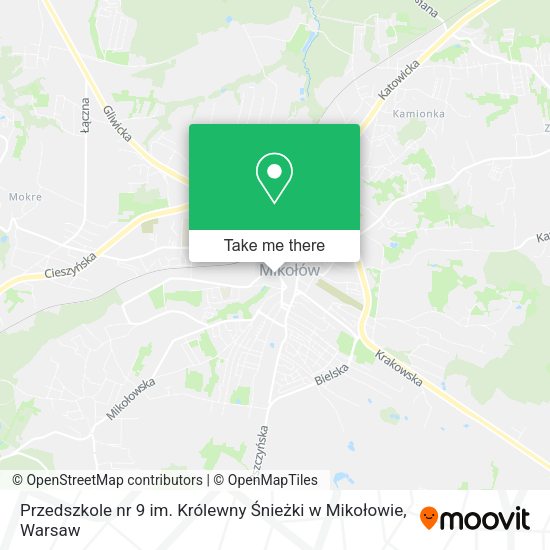 Przedszkole nr 9 im. Królewny Śnieżki w Mikołowie map