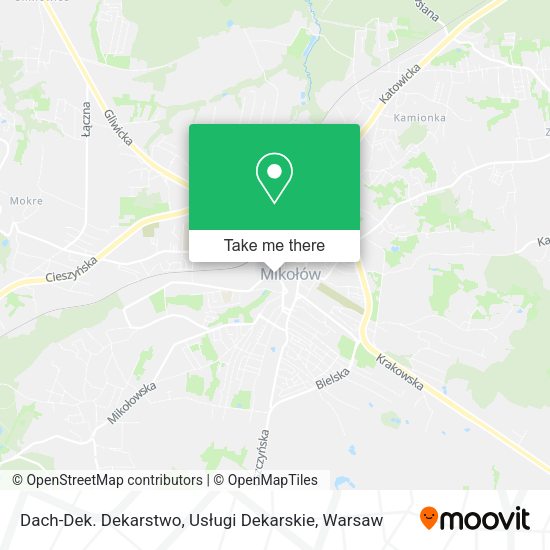 Dach-Dek. Dekarstwo, Usługi Dekarskie map