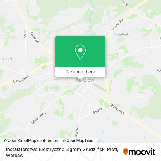 Instalatorstwo Elektryczne Elgrom Grudziński Piotr map