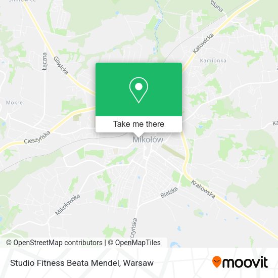 Studio Fitness Beata Mendel map