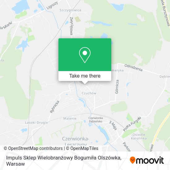 Impuls Sklep Wielobranżowy Bogumiła Olszówka map