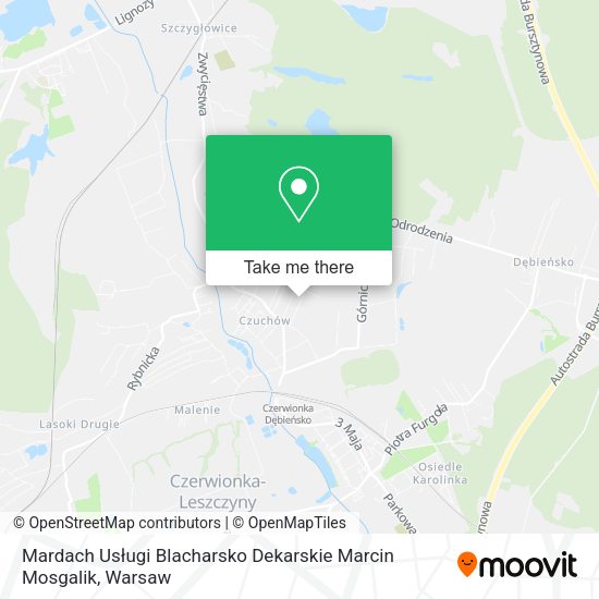Mardach Usługi Blacharsko Dekarskie Marcin Mosgalik map