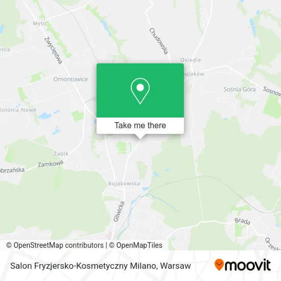 Salon Fryzjersko-Kosmetyczny Milano map
