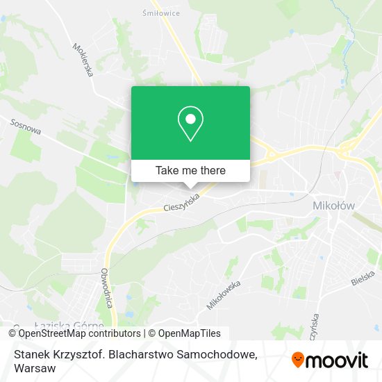 Stanek Krzysztof. Blacharstwo Samochodowe map