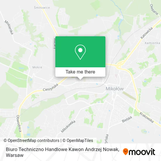 Карта Biuro Techniczno Handlowe Kawon Andrzej Nowak
