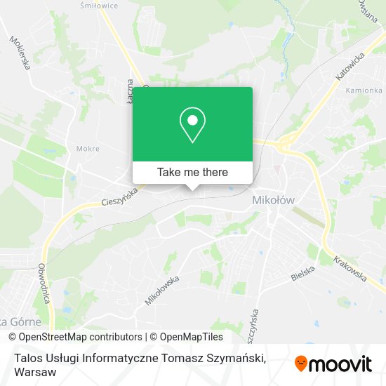 Talos Usługi Informatyczne Tomasz Szymański map