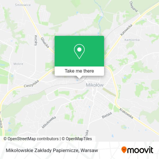 Mikołowskie Zakłady Papiernicze map