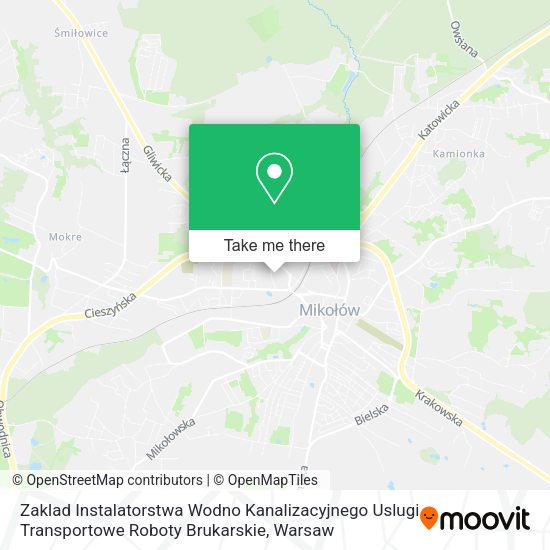 Zaklad Instalatorstwa Wodno Kanalizacyjnego Uslugi Transportowe Roboty Brukarskie map