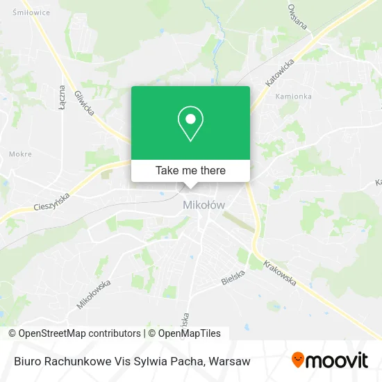 Карта Biuro Rachunkowe Vis Sylwia Pacha