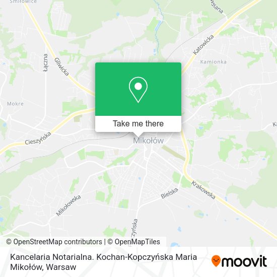 Kancelaria Notarialna. Kochan-Kopczyńska Maria Mikołów map