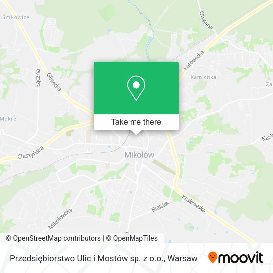 Przedsiębiorstwo Ulic i Mostów sp. z o.o. map