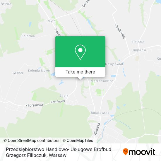 Przedsiębiorstwo Handlowo- Usługowe Brofbud Grzegorz Filipczuk map