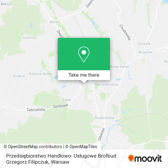 Карта Przedsiębiorstwo Handlowo- Usługowe Brofbud Grzegorz Filipczuk