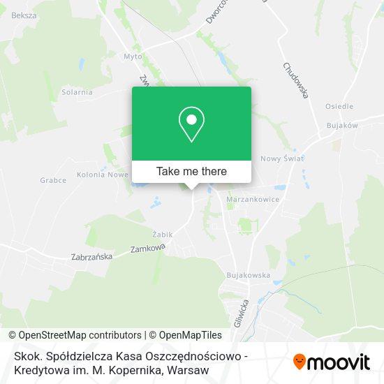 Skok. Spółdzielcza Kasa Oszczędnościowo - Kredytowa im. M. Kopernika map