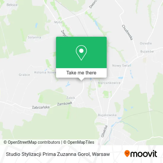 Карта Studio Stylizacji Prima Zuzanna Gorol