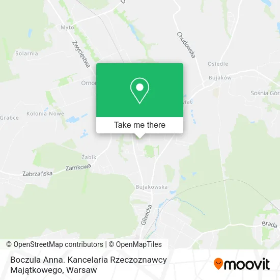Карта Boczula Anna. Kancelaria Rzeczoznawcy Majątkowego