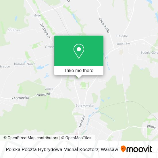 Polska Poczta Hybrydowa Michał Kocztorz map