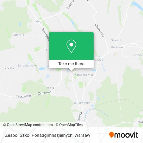 Zespół Szkół Ponadgimnazjalnych map