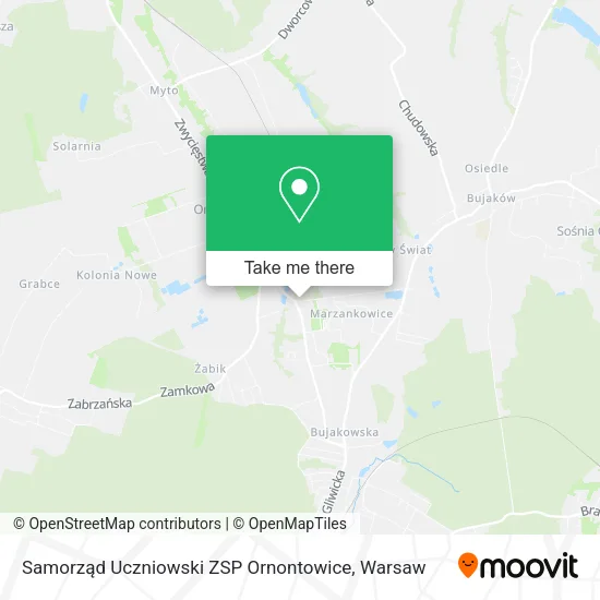 Карта Samorząd Uczniowski ZSP Ornontowice