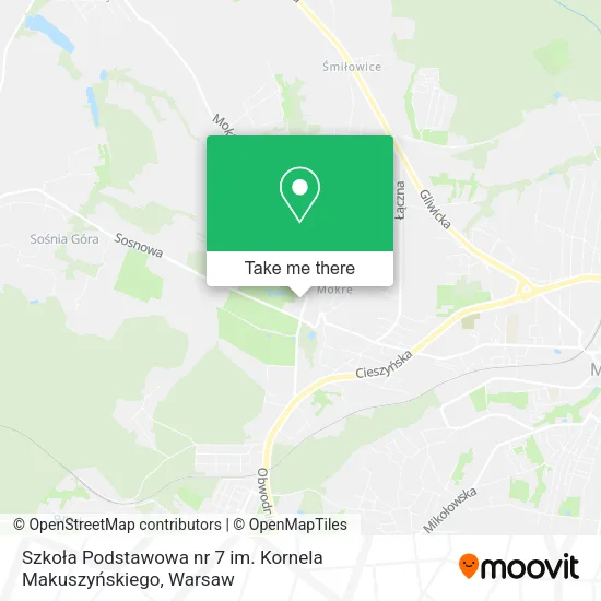 Карта Szkoła Podstawowa nr 7 im. Kornela Makuszyńskiego