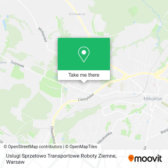 Uslugi Sprzetowo Transportowe Roboty Ziemne map