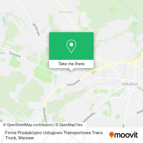 Firma Produkcyjno Uslugowo Transportowa Trans Truck map